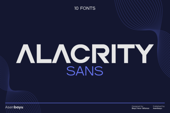 Alacrity Sans: A Modern Font for Creative and Professional Use