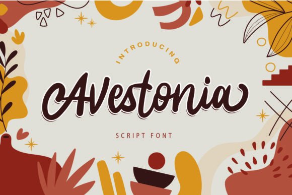 Avestonia: A Modern Calligraphy Font for Creative Projects