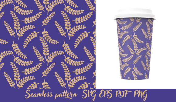 Beige Branches on a Dark Aspic Blue: A Versatile Design Element for Modern Creativity