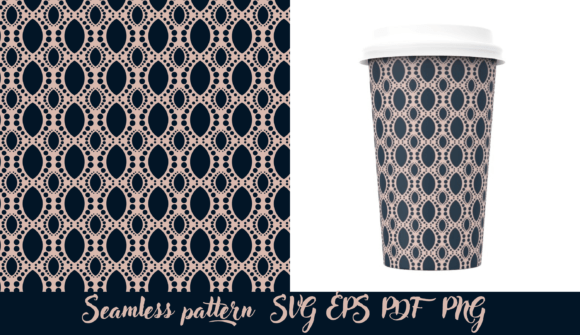 Beige Modern Lace Vector Pattern