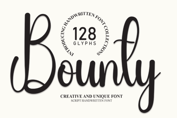 Bounty: A Versatile Handwritten Font for Modern Design and Communication