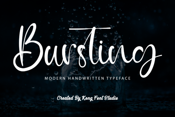 Bursting Font: A Playful Touch for Modern Design
