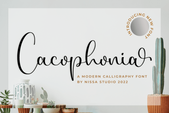 Cacophonia: A Handwritten Font with Distinctive Elegance for Creative Projects