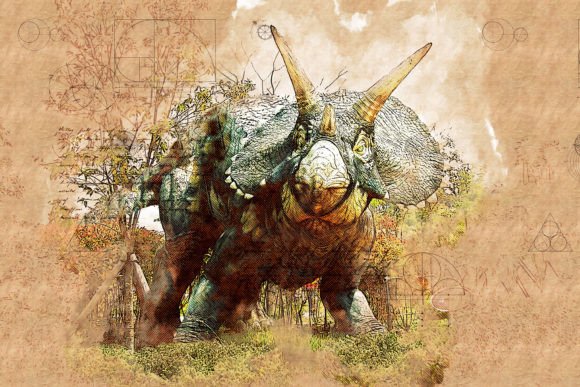 Dinosaur Printable Illustrations Pack 01
