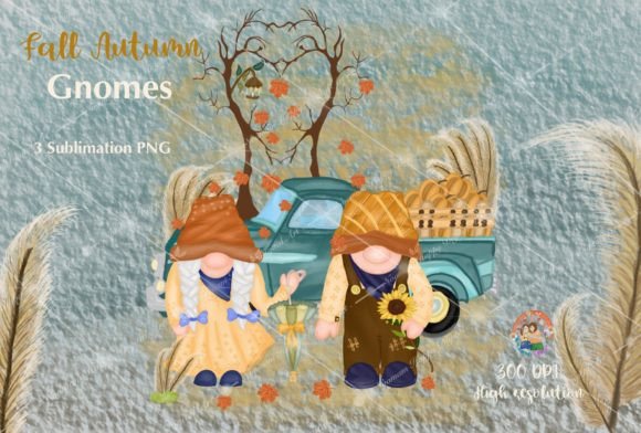 Exploring Fall Autumn Gnomes Design Sublimation for Creative Projects
