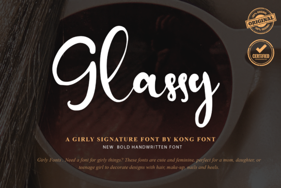 Glassy: A Modern and Playful Handwritten Script Font for Creative Projects