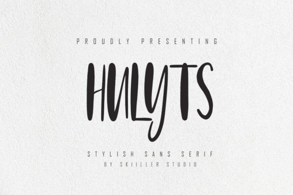 Hulyts: A Bold Display Font Shaping Modern Design and Branding