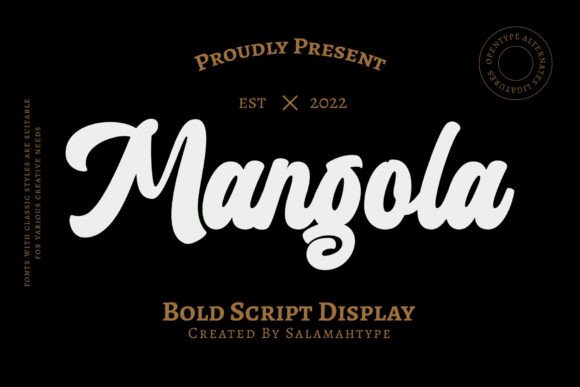 Mangola: A Bold Script Font for Creative Designs