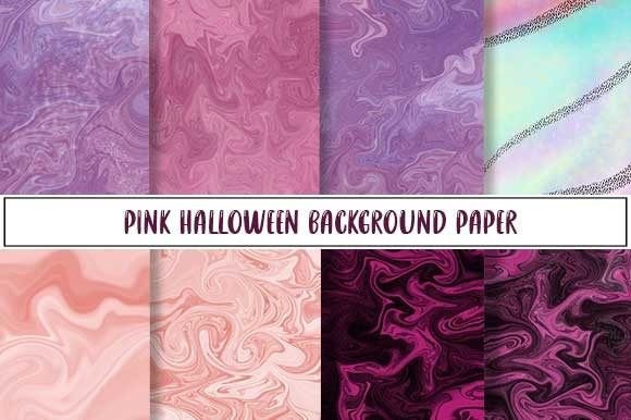 Pink Halloween Digital Background Paper