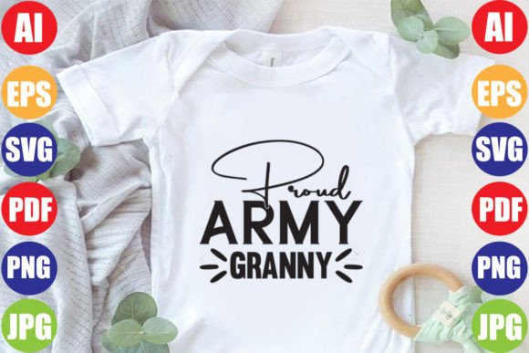 Proud Army Granny SVG Design: A Versatile Asset for DIY and Handmade Creations