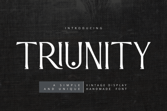 Triunity: A Modern Sans-Serif Font for Authentic Visual Communication